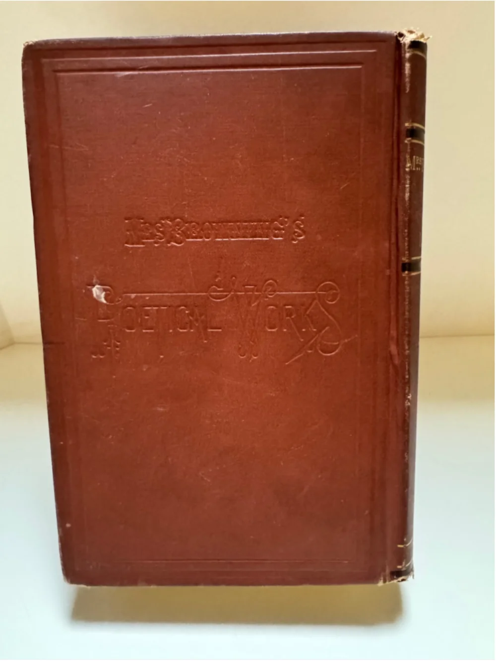 1870 Mrs. Browning's Poetical Works (Hardcover) Rare